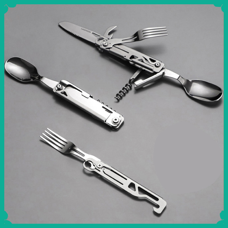 Quality Camping Cooking Set - Çok fonksiyonlu Kamp Çatal Kaşık Seti