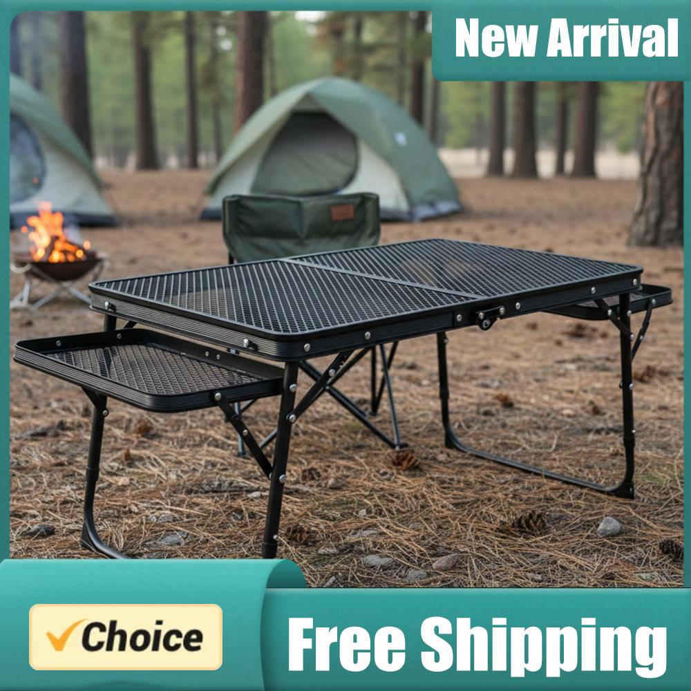 Camping Cooking Table - Katlanır Izgara Masası Yüksekliği Ayarlanabilir Taşınabilir
