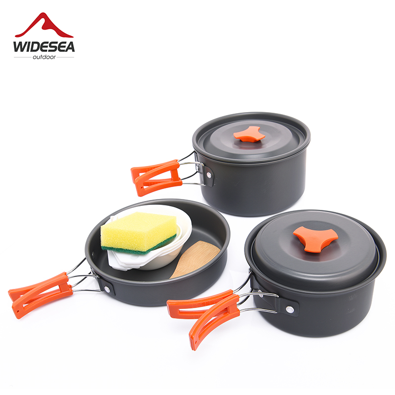Quality Camping Cooking Set - Widesea kamp açık TENCERE SETİ sofra
