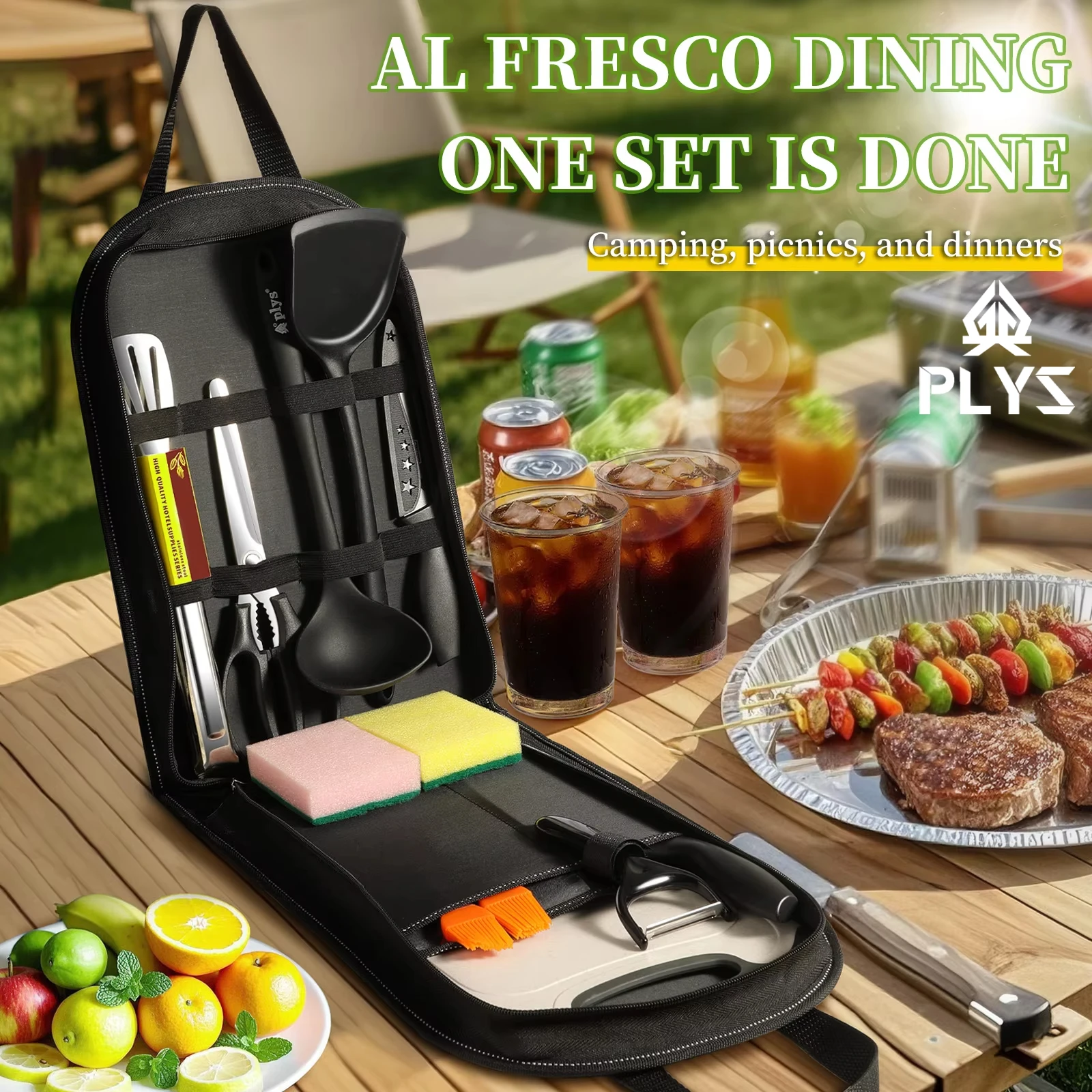 Taşınabilir dış mekan eşyaları - Quality Camping Cooking Set incelemesi ve fiyatı