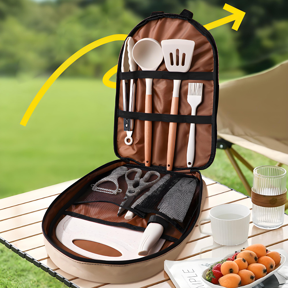 10 Parça Taşınabilir Kamp Yeme - Quality Camping Cooking Set incelemesi ve fiyatı