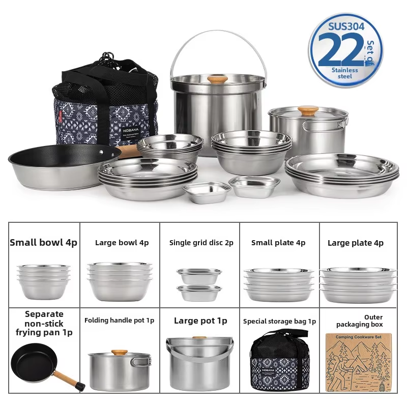 NOBANA Yeni Açık Paslanmaz Çel - Camping Cooking Organizer incelemesi ve fiyatı