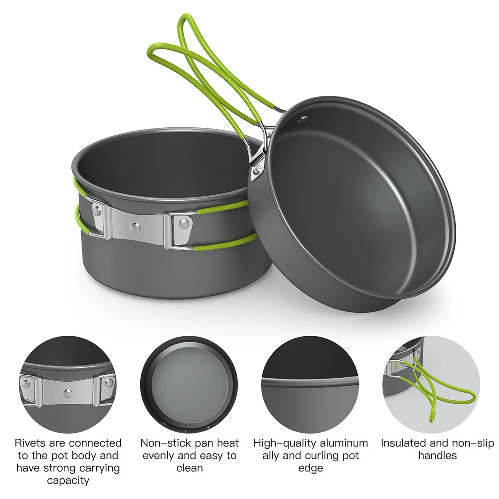 2-3 Kişilik Açık Hava Yemek Pi - Quality Camping Cooking Set incelemesi ve fiyatı