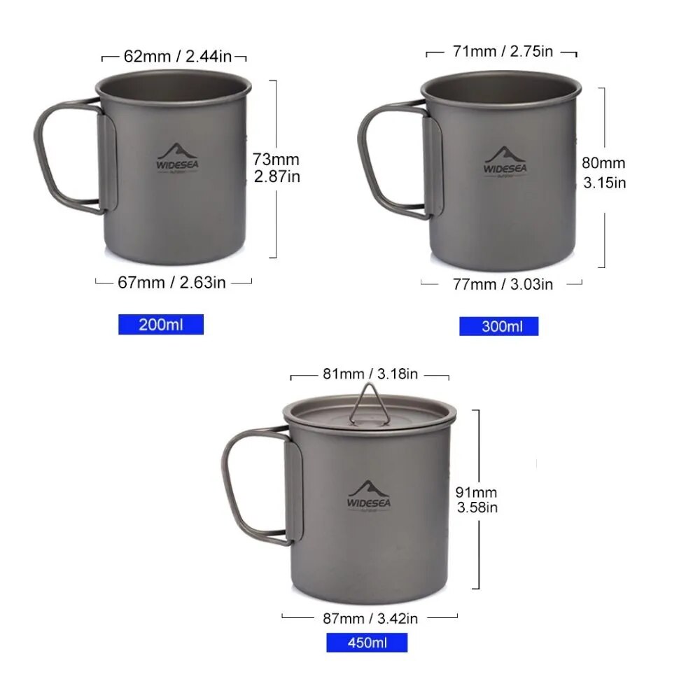 Widesea kamp kupa titanyum fin - Quality Camping Cooking Set incelemesi ve fiyatı