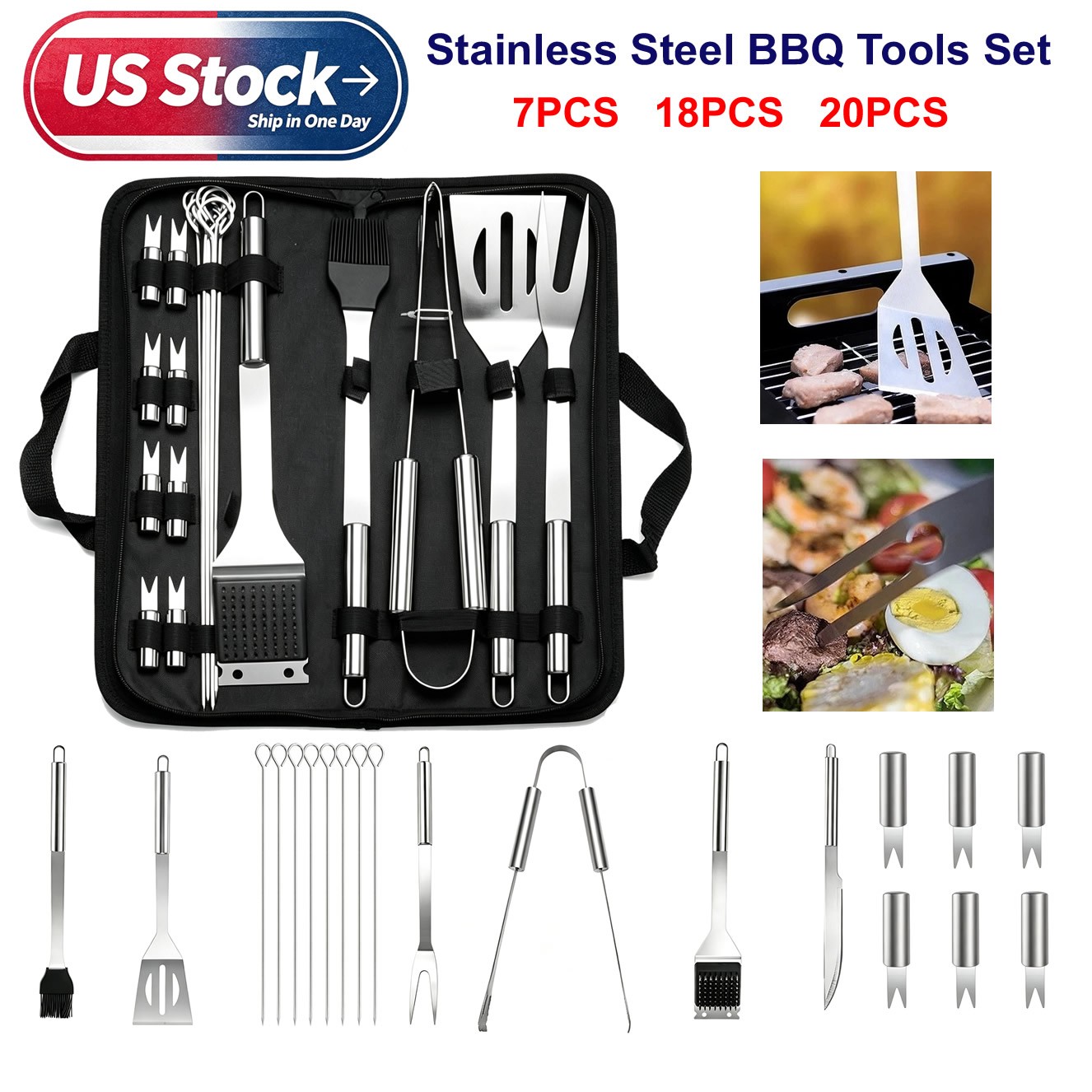 20 Parçalık Barbekü Alet Seti, - Quality Camping Cooking Set incelemesi ve fiyatı